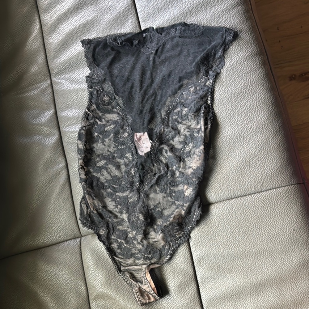 Victoria's Secret Black Lace Chemise